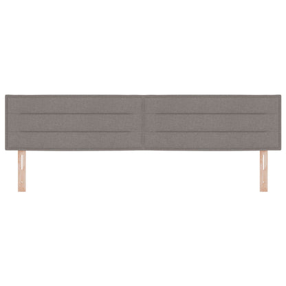 Hoofdbord Lijnen Ontwerp Stof Taupe 200 cm Laag hoofdbord