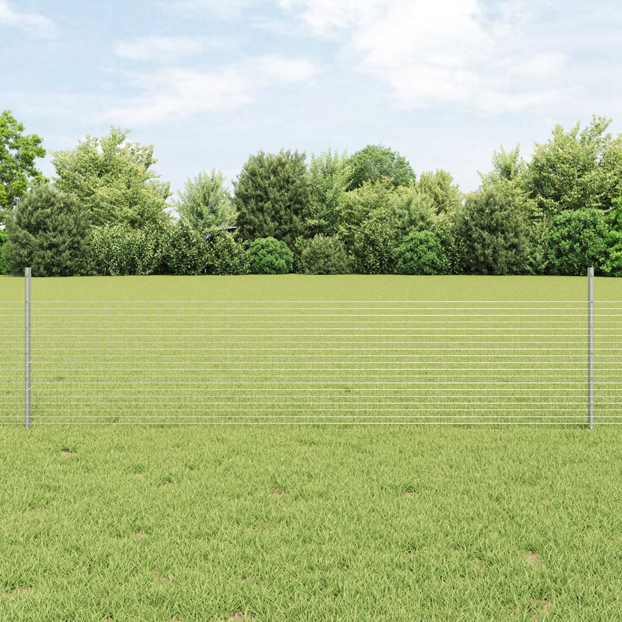 Tuinhek Set Set Van 2 Gegalvaniseerd Staal 25 X 0.5 M Duurzaam