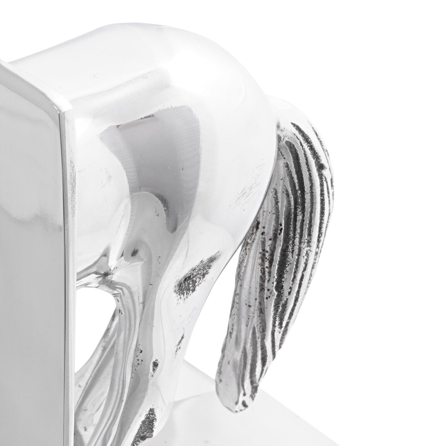 Boekensteunen 2 Stuks Zilver 11X14X25 Cm Aluminium Paard