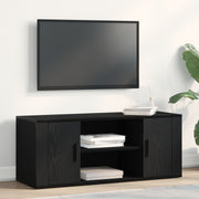 Tv-kast 100x35x40 cm zwart eiken bewerkt hout