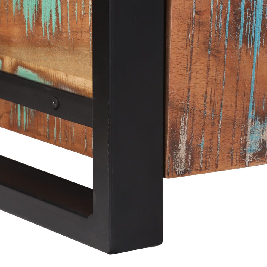 Opbergkasten 40X30X30Cm En Metaal 40 x 30 x 30 cm Massief gerecycled hout