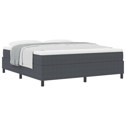 Boxspringbed Met Matras Donkergrijs Super King Corduroy Stof