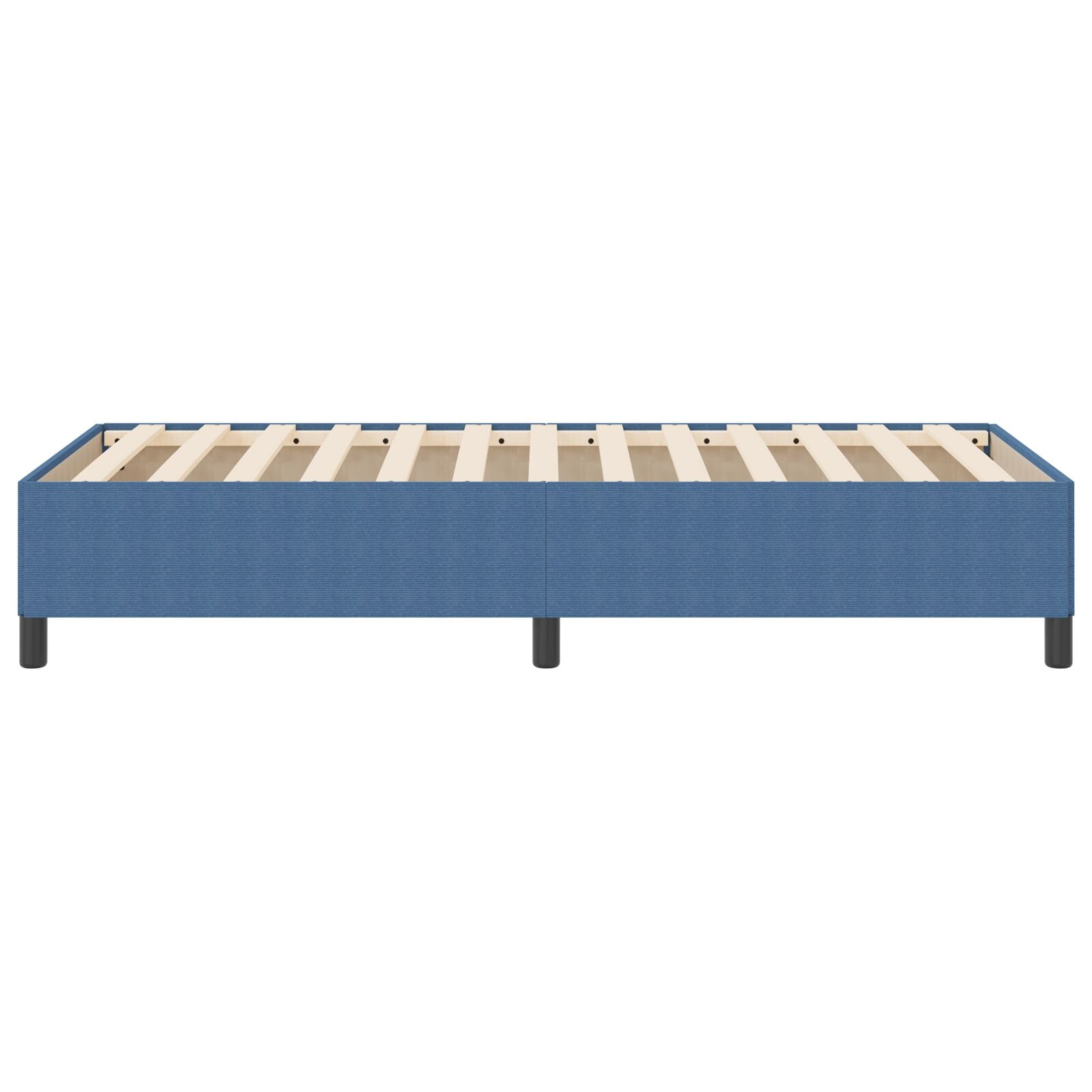 Bed Frame Corduroy Stof Blauw 90 x 200 cm