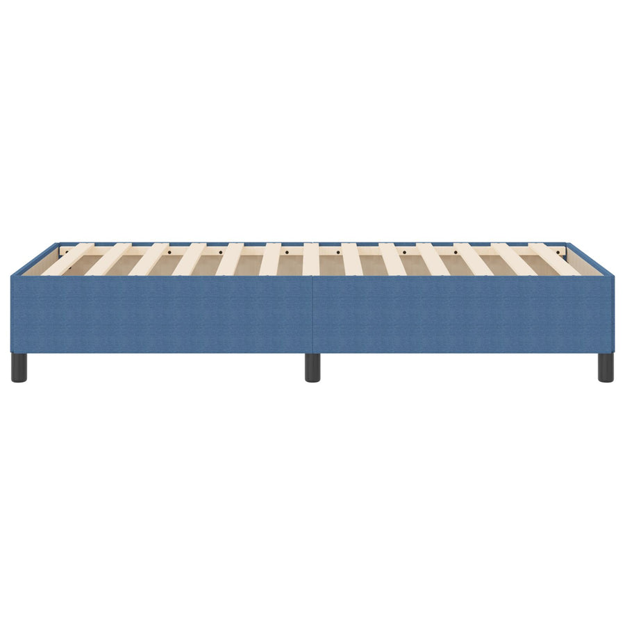 Bed Frame Corduroy Stof Blauw 90 x 200 cm