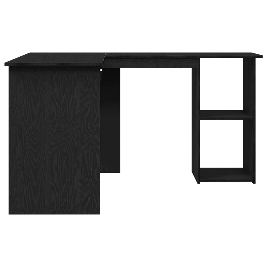 Bureau In Zwart Eiken 120X140X75 Cm Gemaakt Van Bewerkt Hout