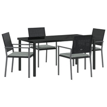 Set Van 3 Zwart Pe Rattan 54X62,5X89 Cm Duurzaam Tuinstoel
