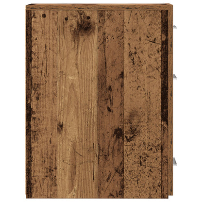 Apothekerskast Oud Hout 20X45,5X60 Cm Bewerkt Hout