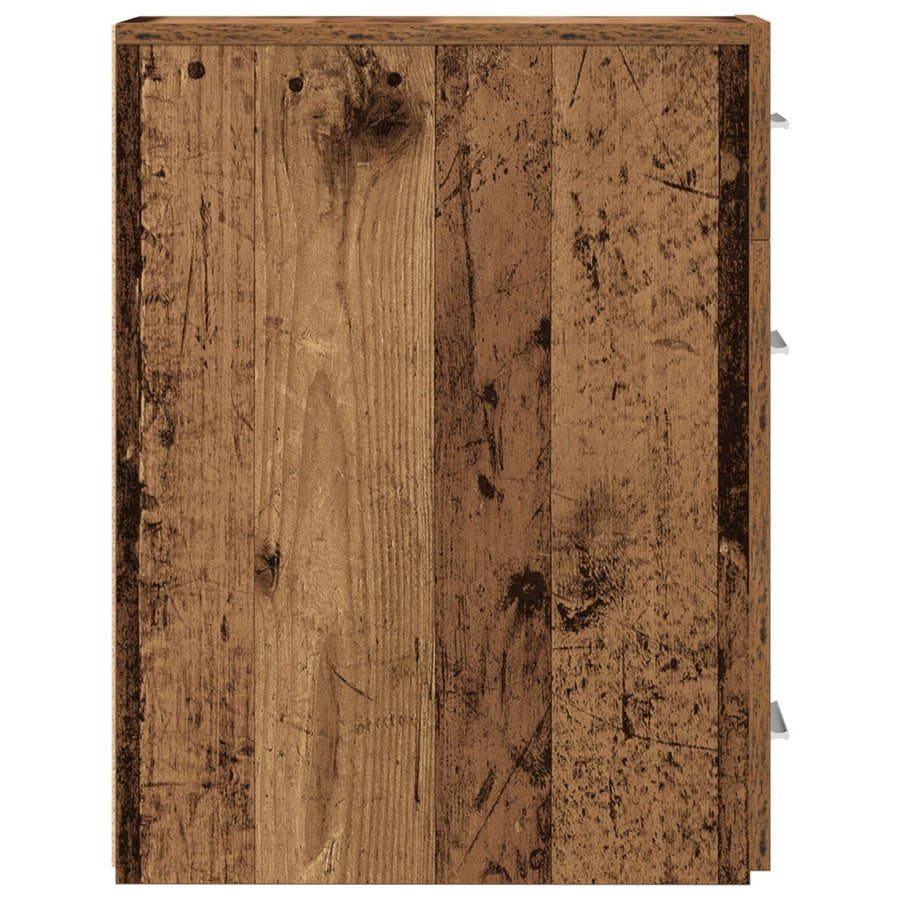 Apothekerskast Oud Hout 20X45,5X60 Cm Bewerkt Hout