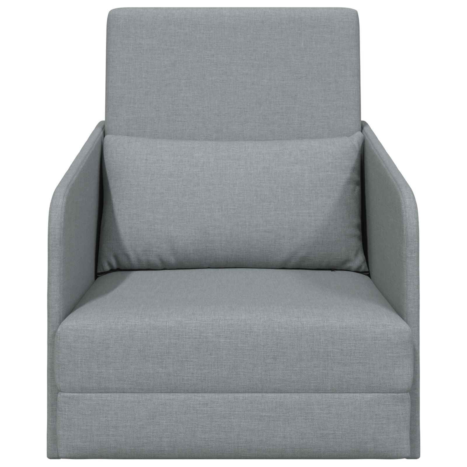 Vloer Sofa Bed 2-In-1 65X80X83 Cm Stof Licht grijs