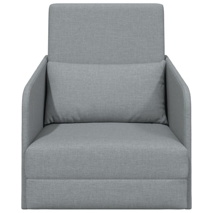 Vloer Sofa Bed 2-In-1 65X80X83 Cm Stof Licht grijs