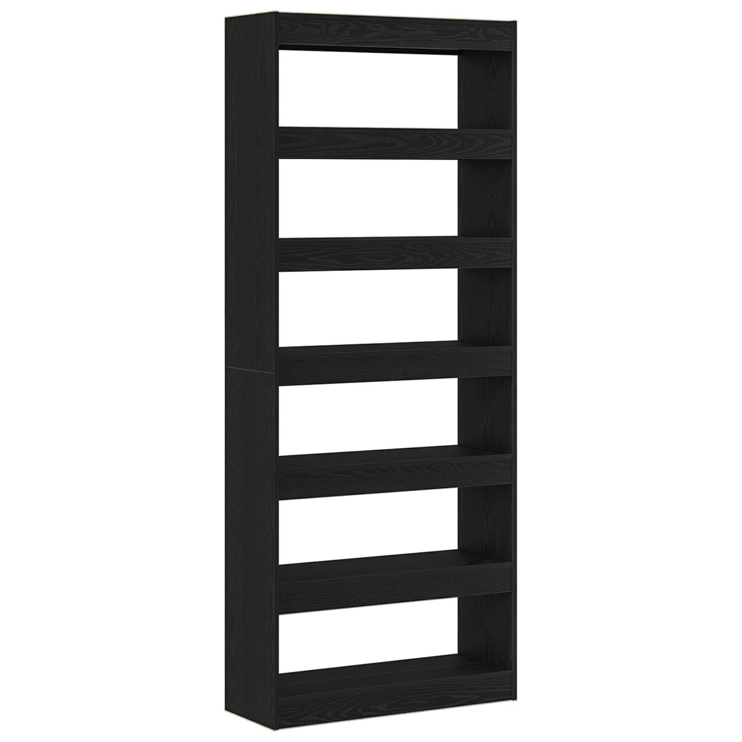 Zwarte Eiken Boekenplank Zwart Eiken Vervaardigd Hout