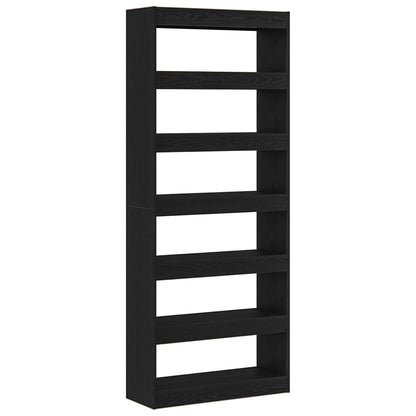 Zwarte Eiken Boekenplank Zwart Eiken Vervaardigd Hout