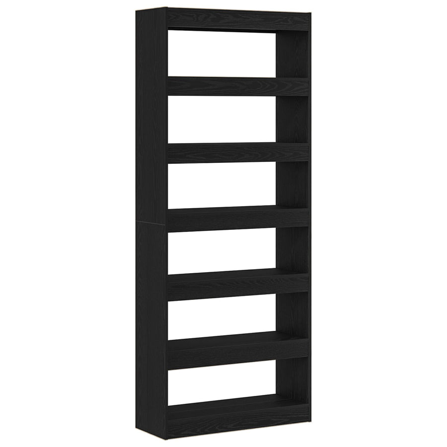 Zwarte Eiken Boekenplank Zwart Eiken Vervaardigd Hout