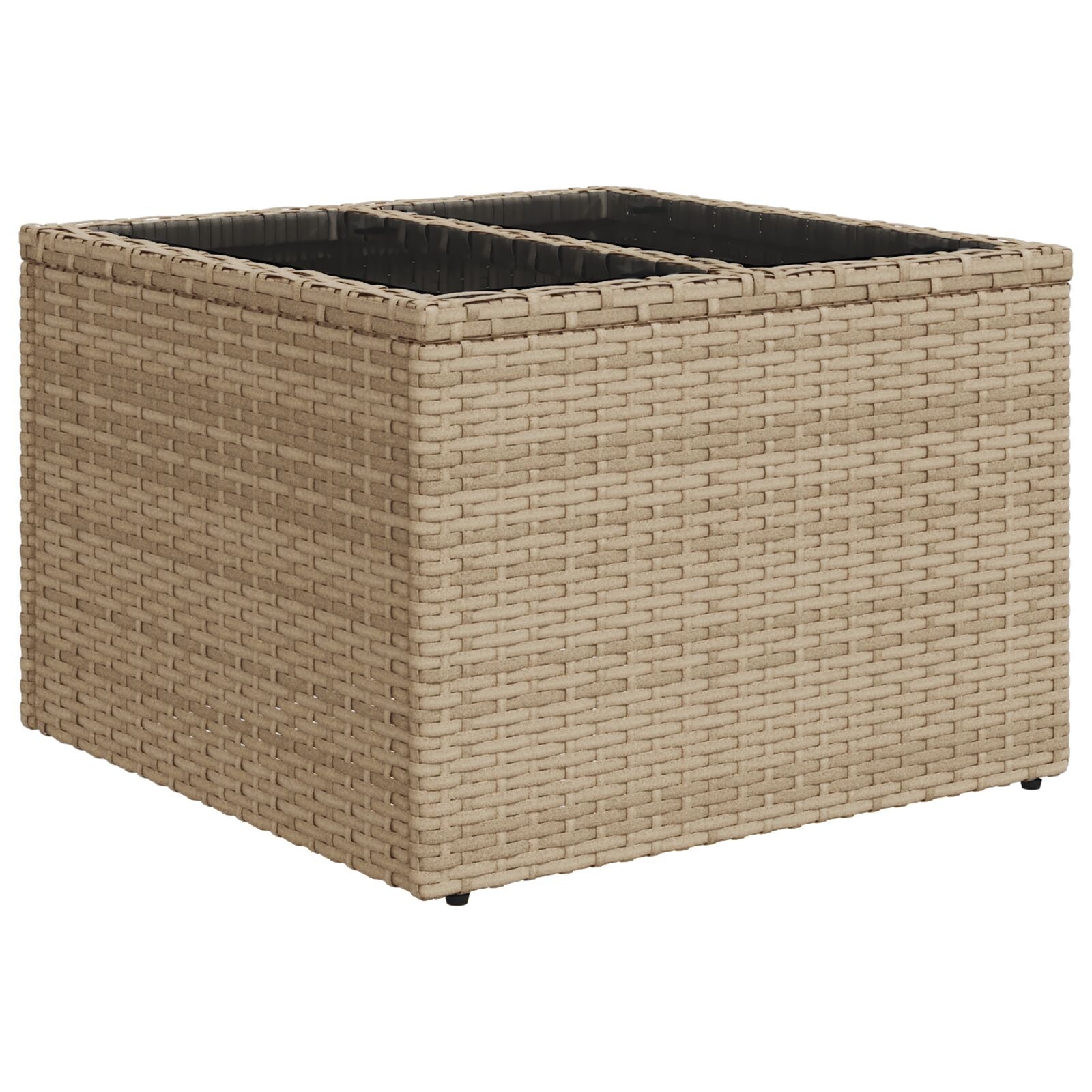 6-Delige Tuin Sofa Set Met Kussens Beige Poly Rattan