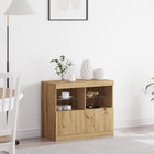 Dressoir bewerkt hout 81x37x66,5 cm bruin