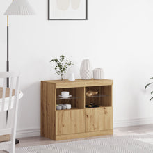 Sideboard Met Led Verlichting 81X37X67 Cm Artisan Eiken