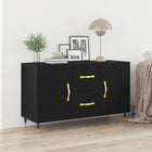 Dressoir zwart eiken 100x36x60 cm