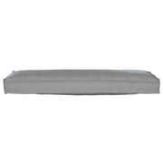 Stoelkussen 120x40x8 cm grijs oxford stof