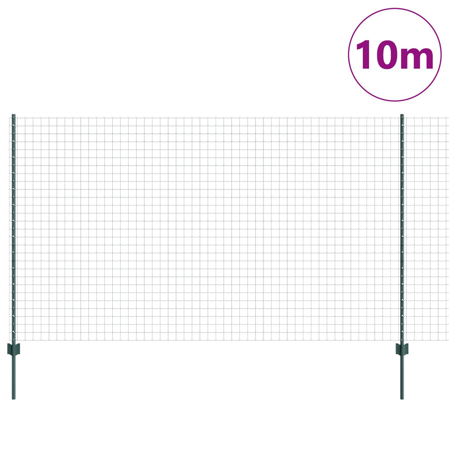Euro Hek Met 5 U Palen Groen 1,4X10 M Staal