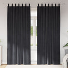 Verduisterende gordijnen 2 stuks donkergrijs 140x260 cm polyester