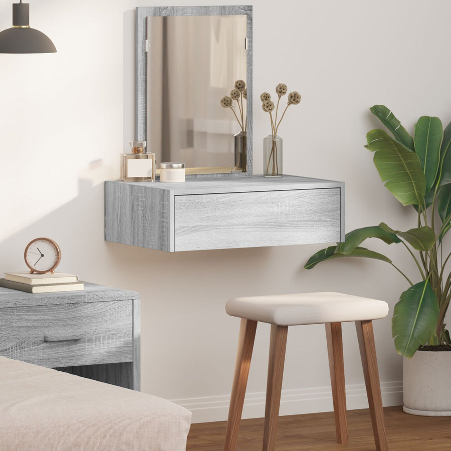 Wandkaptafel In , 60 x 40 x 70 cm Grijze sonoma zonder LED