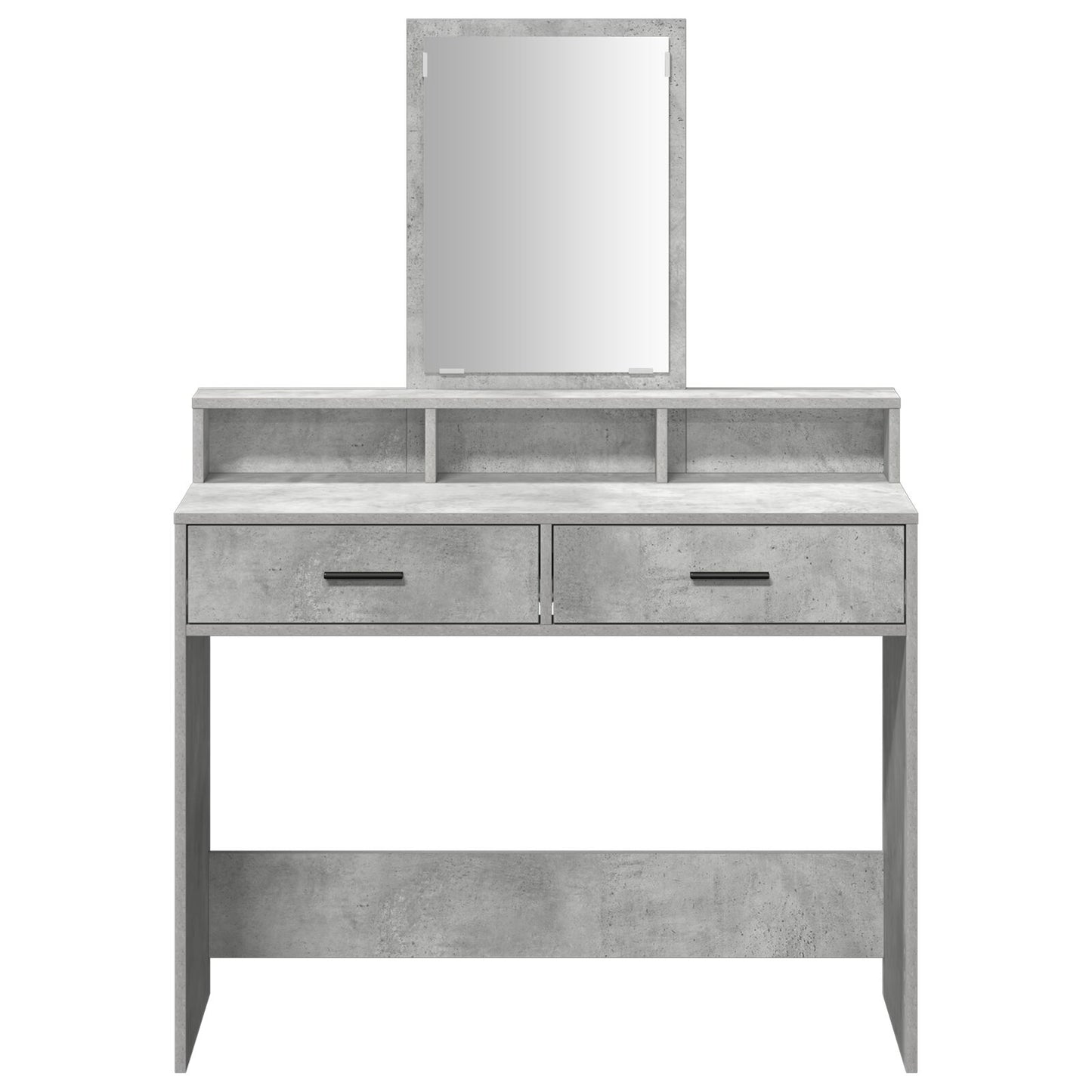 Kaptafel Met Lades Betonnen Grijs 100 x 41 x 140 cm Beton grijs