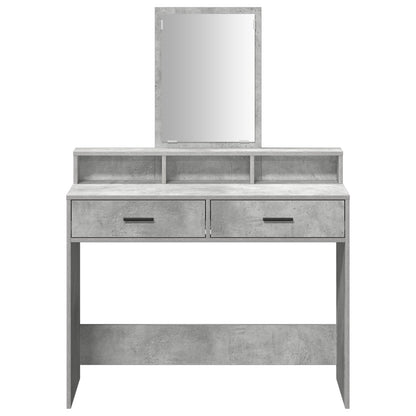 Kaptafel Met Lades Betonnen Grijs 100 x 41 x 140 cm Beton grijs