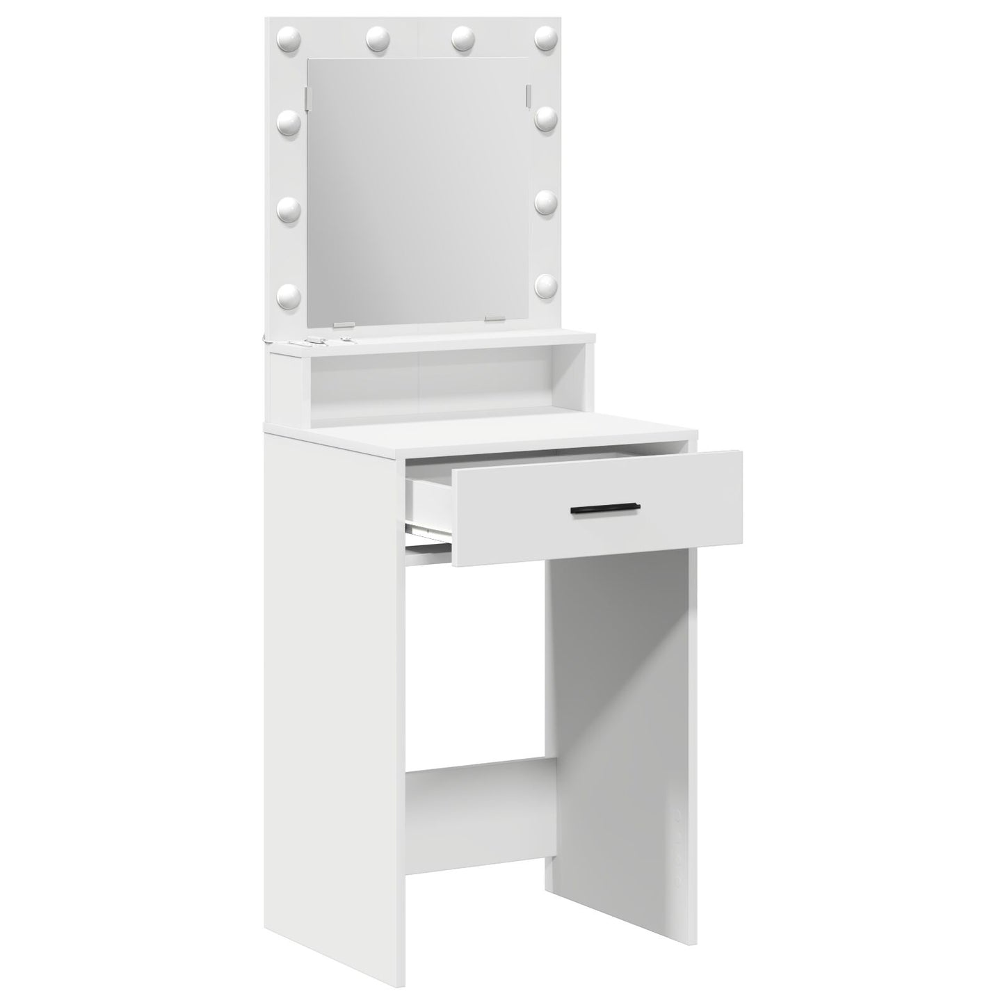 Make-Uptafel Met Led-Lampjes 50 x 41 x 135 cm Wit