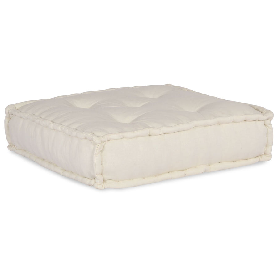 4-Zits Modulair Poef Bank Omkeerbaar Stof Crème 70 x 70 x 54 cm Lounge + 3x midden