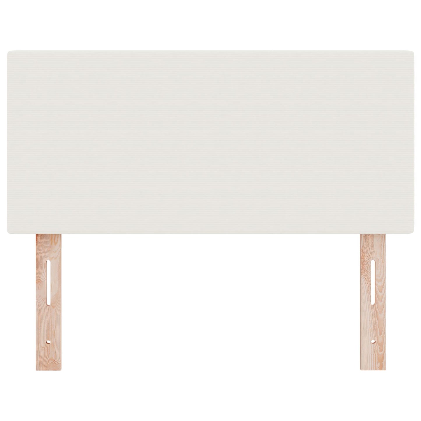 Hoofdbord Effen Design Korduroy Stof Crème 100 cm Laag hoofdbord