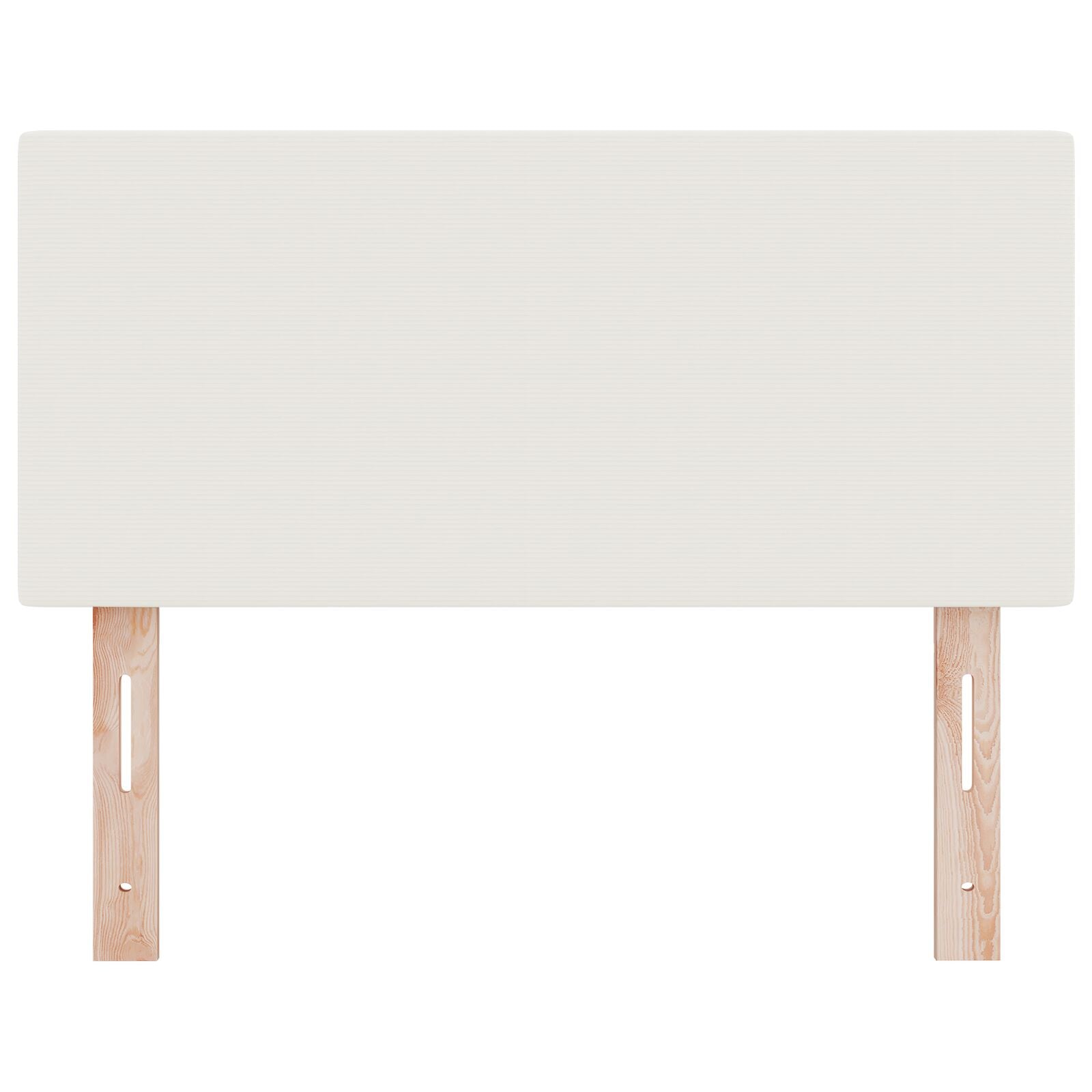 Hoofdbord Effen Design Korduroy Stof Crème 100 cm Laag hoofdbord