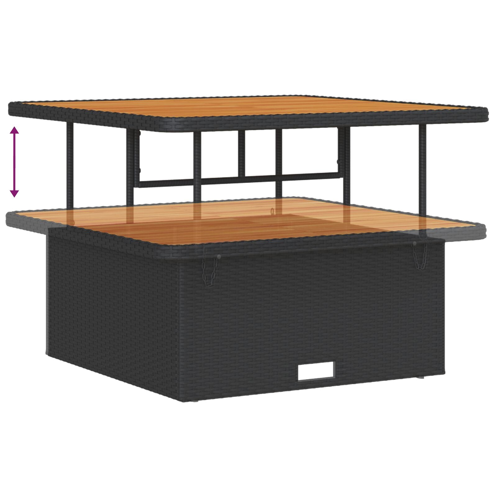 13-Delig Tuinbank Set Met Kussens Zwart Poly Rattan Acacia, 2-Zits Tuinbank Met Opbergruimte & Kussens Zwart Poly Rattan, 3-Delig Tuin Eetset Met Kussens Zwart Poly Rattan Acacia Wit