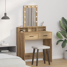 Kaptafel Met Led-Verlichting Artisan eiken 79 x 41 x 140 cm