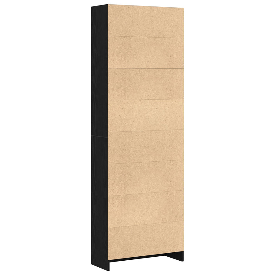 Zwarte Eiken Boekenkast - 60X24X176 Cm