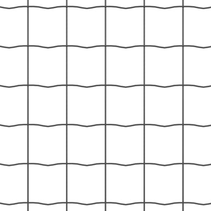 Tuinhek Set 2 Packs Grijs Metaal 10 X 1 M Duurzaam Tuinhek