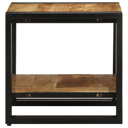 Salontafel 40X50X38 Cm Massief Ruw Hout Mango 40 x 40 x 38 cm Massief mangohout