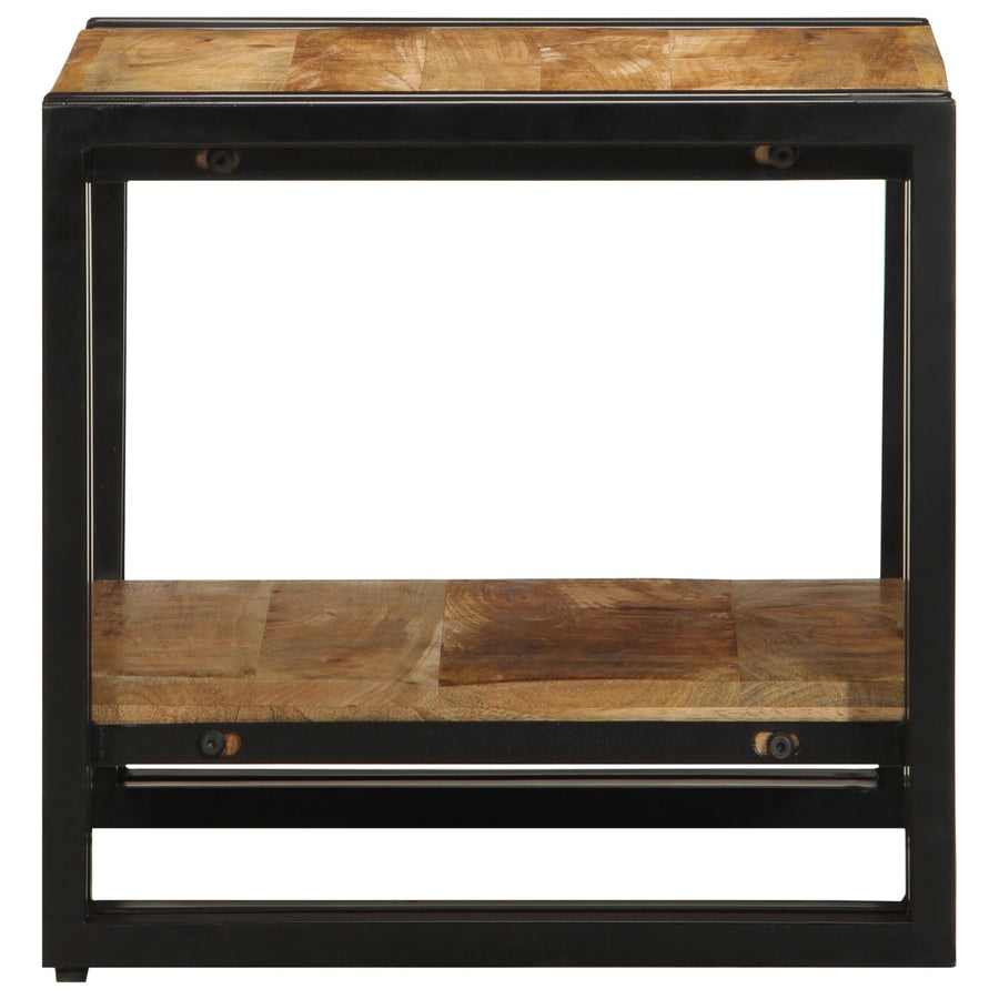 Salontafel 40X50X38 Cm Massief Ruw Hout Mango 40 x 40 x 38 cm Massief mangohout
