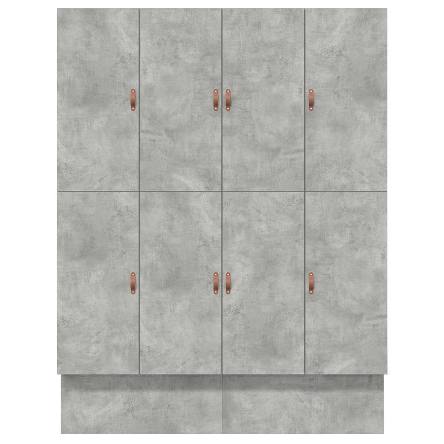 Opslagbedframe Beton Grijs 180X200 Cm Artisanaal Eiken