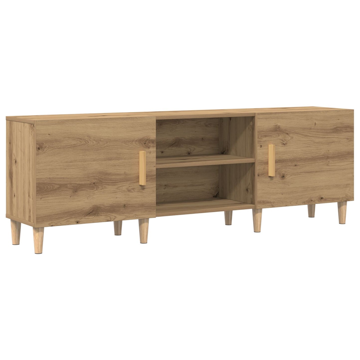Tv-Meubel In Artisan Eiken - 150X30X50 Cm - Gemaakt Van Engineered Wood