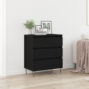 Dressoir zwart eiken 60x35x70 cm
