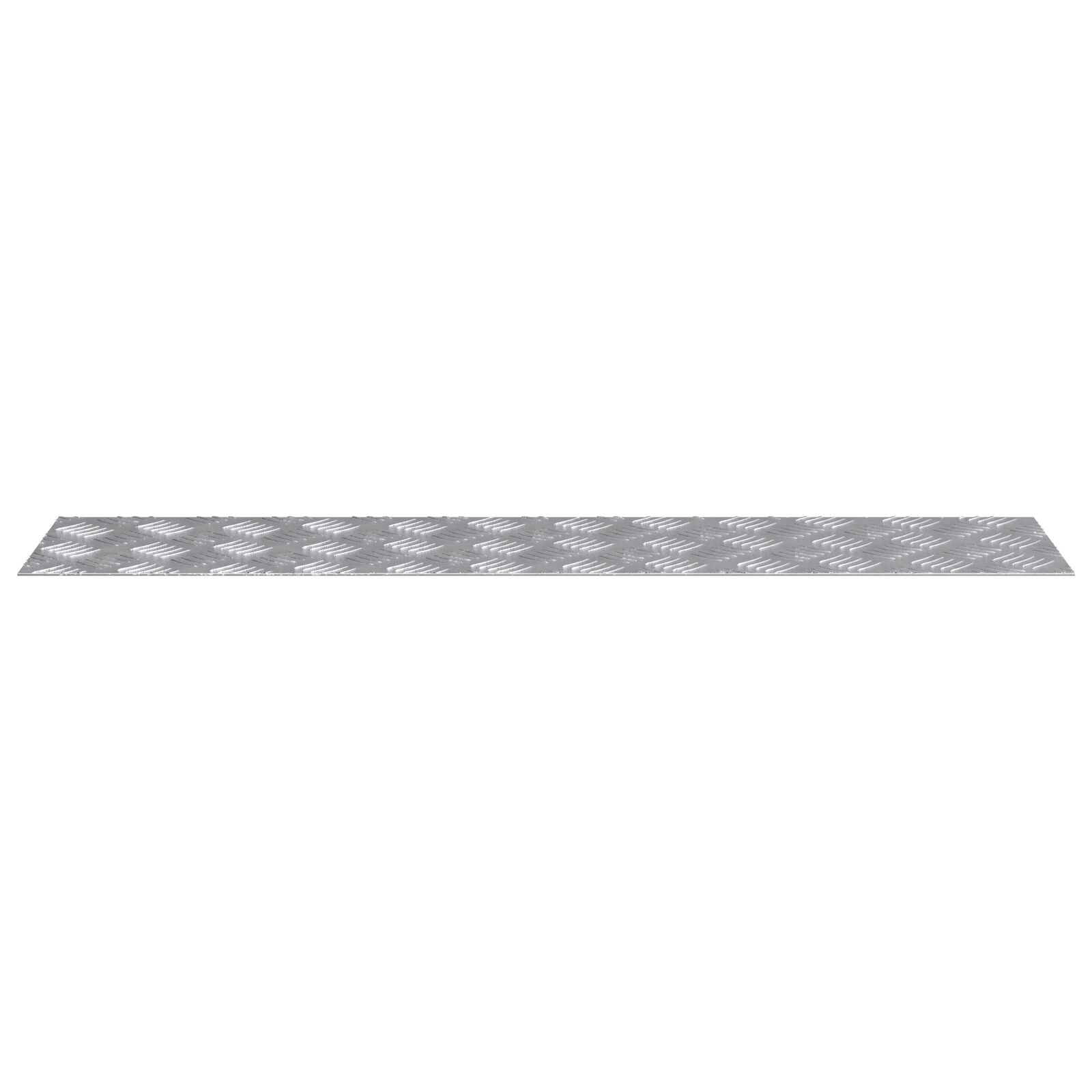 Aluminium Checker Platen 4 Stuks Antislip 90X20 Cm 90 x 20 x 0.3 cm Rechthoekig