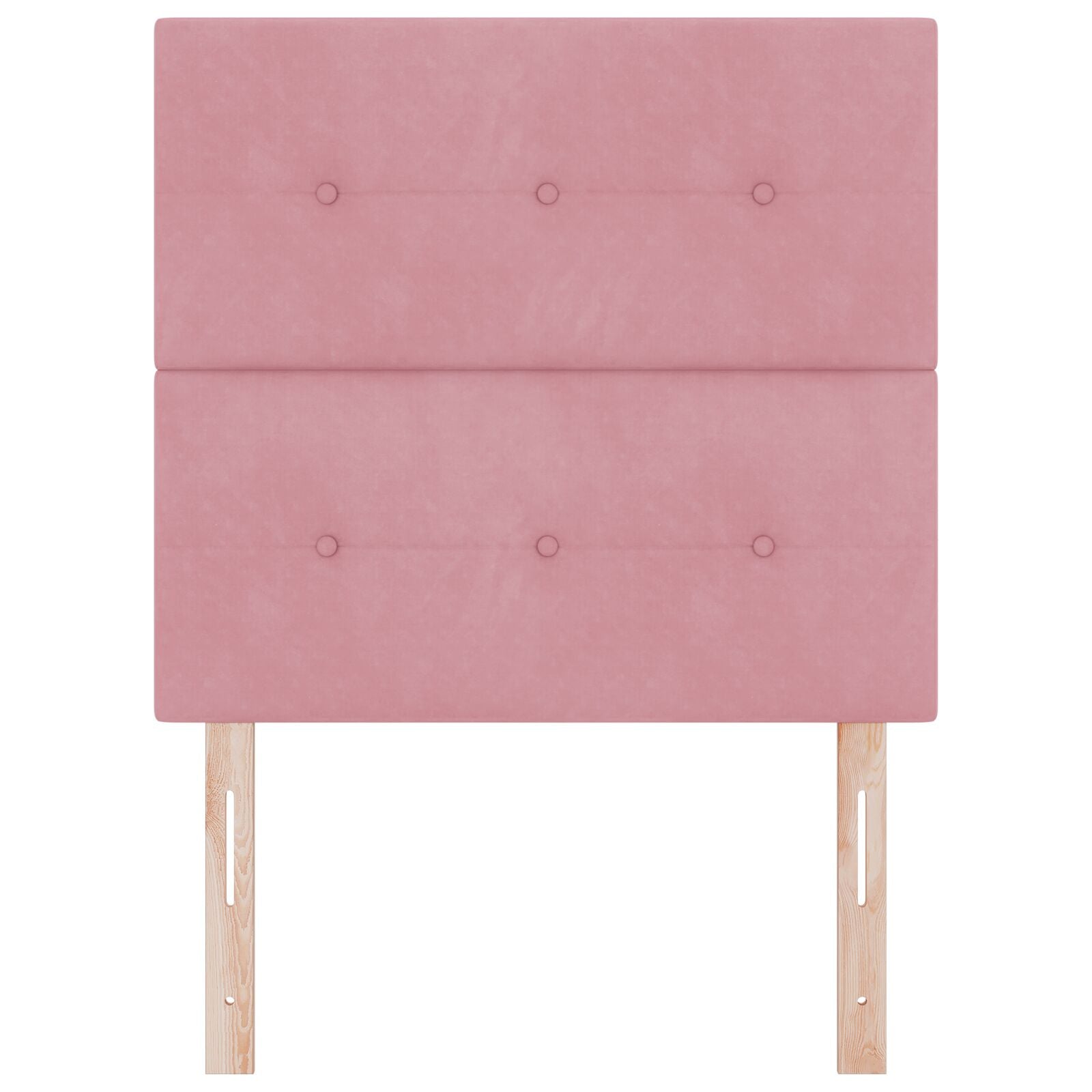 Hoofdbord Met Knopen Tufted Fluweel Roze 90 cm Hoog hoofdbord