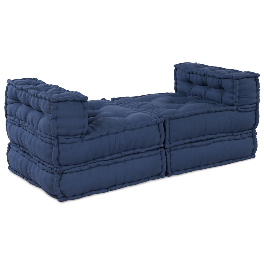 Modulaire Poefjes 4 Stuks Stof Indigo 70 x 70 x 54 cm Lounge + 3x midden