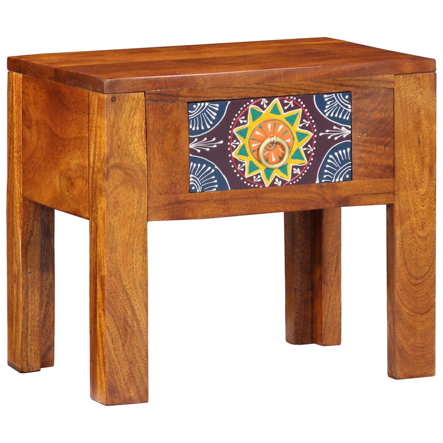 Bijzettafel 40X30X36 Cm Massief Hout Acacia