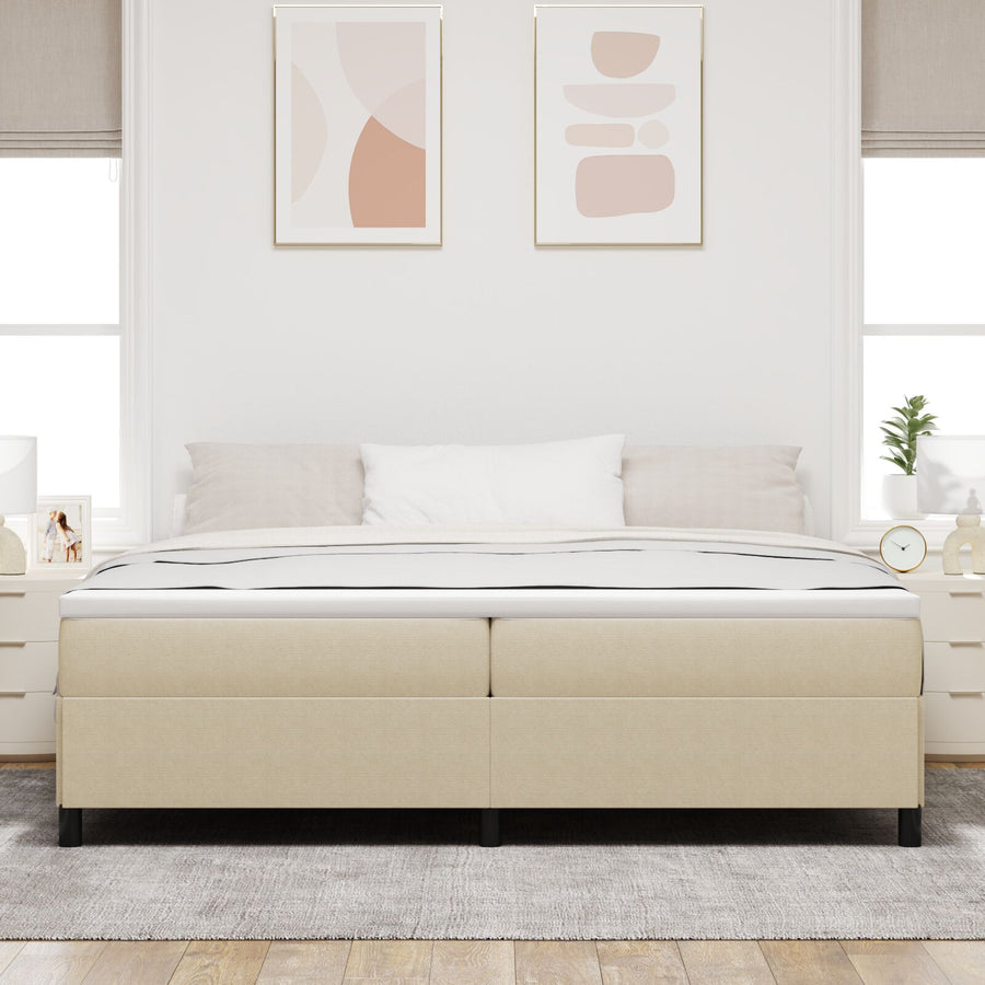 Bedframe Lichtgroen Grijs Corduroy Stof Licht groen grijs 200 x 200 cm