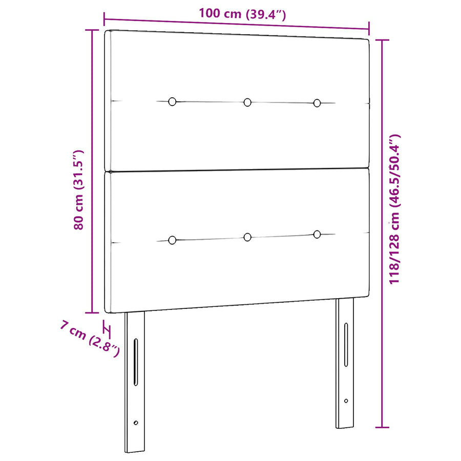 Hoofdbord Met Knopen Fluweel Donkergroen 100 cm Hoog hoofdbord