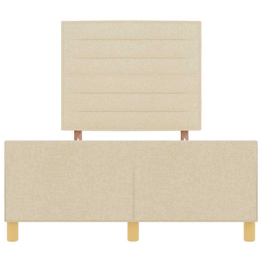 Bedframe Crème 120X190 Cm Stof Crème