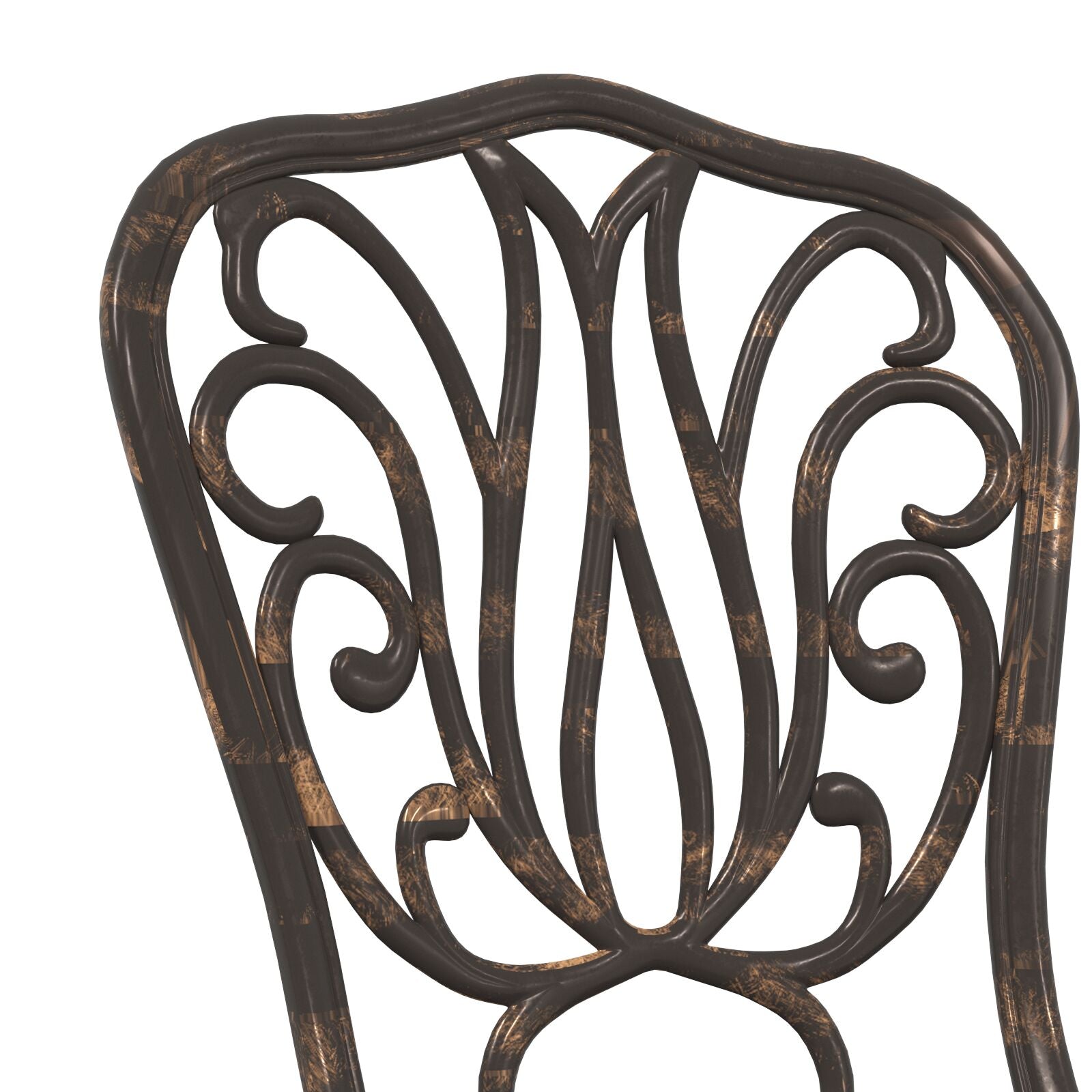 3-Delige Tuin Bistro Set Gietaluminium Brons