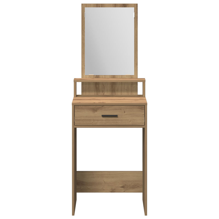 Kaptafel Met Laden - Artisan Eik - 50 x 41 x 140 cm Ambachtelijk Eiken