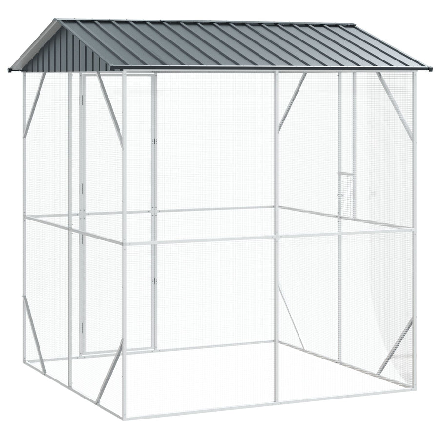 Vogelvolière Anthraciet 210X227X247 Cm Staal